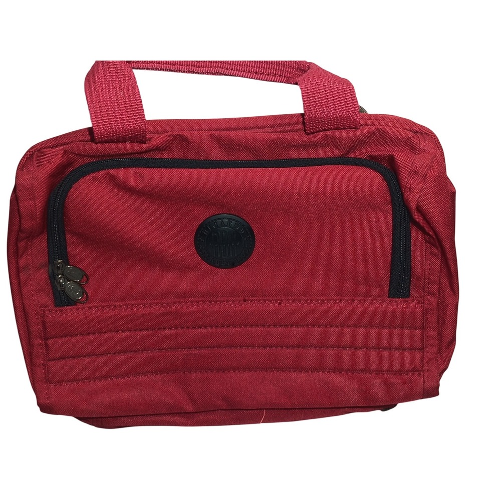 Ricardo Beverly Hills Red Hanging Travel Toiletry Organizer Bag